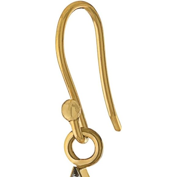 Women's Multi Sterling Pressed Dried Resin Flower Teardrop Shape Earrings - Picture 2 of 5